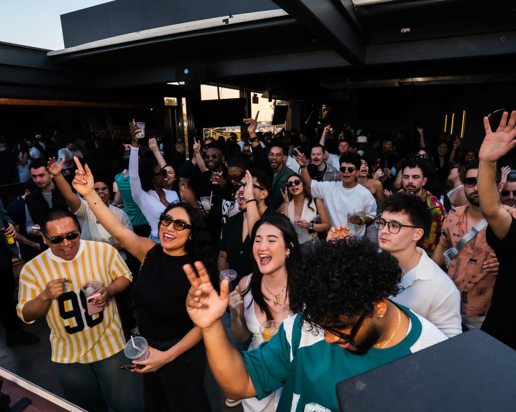 The packed Palo Santo roof
